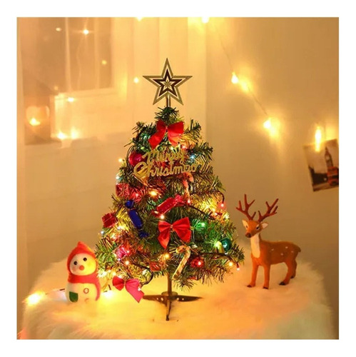 Nuevo Mini Árbol De Navidad De 30 Cm Con Luz Pequeña [u]