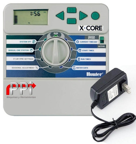 Combo Programador De Riego 2 Zonas Hunter + 2 Valvula Pgv100