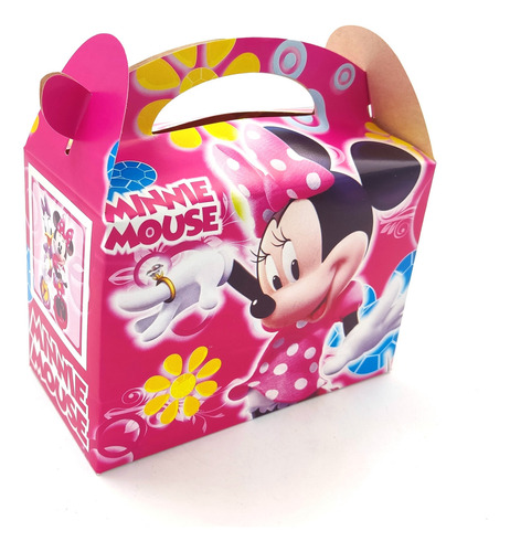 Caja Cajita Feliz Sorpresa X6 Unidades Minnie Mouse 