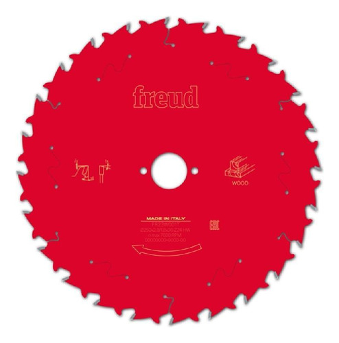 Disco De Serra Circular 250mm 24d F30 Ed Fr23w001t Freud Uni