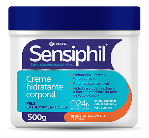 Sensiphil Creme Hidratante Corporal 500g Cetaphil