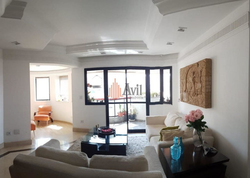 Imagem 2 de 15 de Apartamento Com 3 Dormitórios À Venda, 155 M² Por R$ 1.430.000,00 - Anália Franco - São Paulo/sp - Av4634