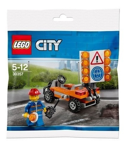 Lego Trabajador De Caminos - Road Worker Polybag City 30357