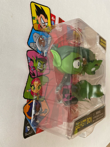 Chico Bestia Beast Boy Teen Titans Go Jazwares 2017 10cms (Usado)