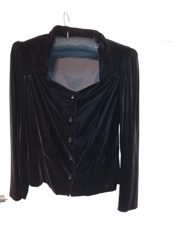 Blusa / Chaqueta De Terciopelo Negro