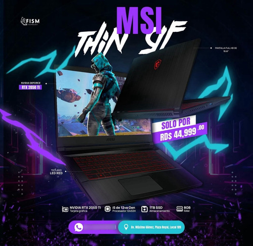 Msi Thin Gf63 12ucx