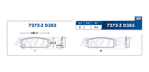 Balatas Traseras Sigma 1989 Fritec 3.0l Mitsubishi