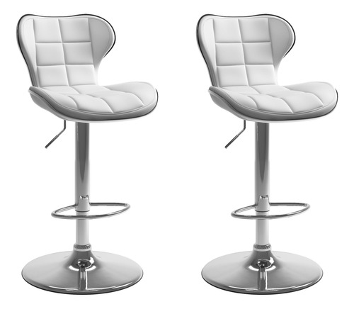 Corliving Tapiceria Barstool Color Blanco Condicion Piel 2