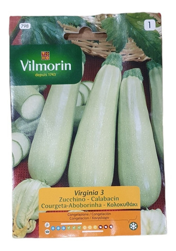 Semillas De Calabacín Virginia Zucchino Huerta 