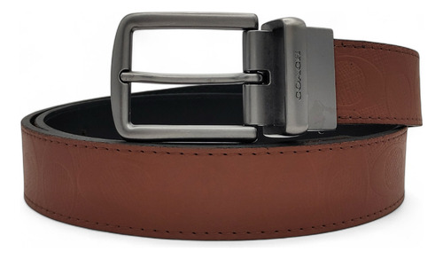 Cinturón Coach Reversible Doble Vista Unisex Troquelado