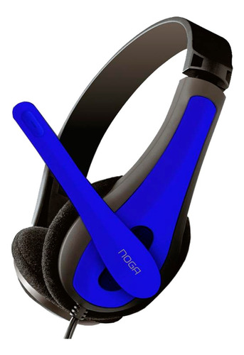 Auricular Headset Noganet Ngv-400 Azul Fact A-b