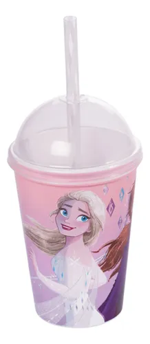 Vaso Plástico Milk Shake Frozen 280 Ml Color Rosa