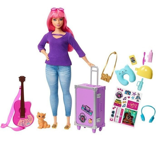 Barbie Dreamhouse Adventures Daisy Com Acessórios De Viagem