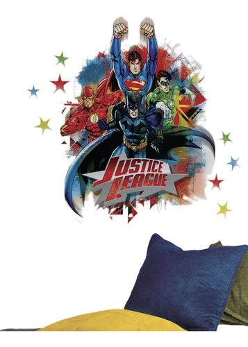Roommates Rmk2165gm Justice League Peel And Stick Giant Vini