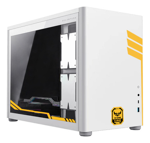 Gabinete Gamer Xtreme Pc Gaming Tuf Edition Cxttu985wt Micro Torre Micro Atx/itx Usb-c Cristal Templado Blanco