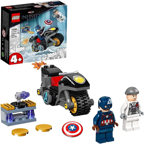 Lego Avengers 76189 Capitán América Vs Hydra 49 Pzs Marvel