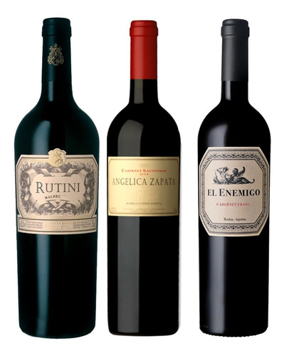 Vinos Tintos (los Tres Top Argentinos). Quirino Bebidas