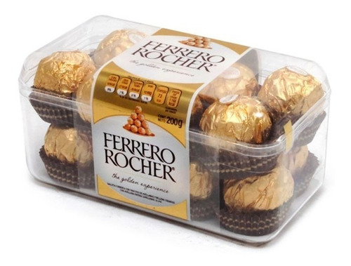 Chocolate Ferrero Rocher Relleno Con Avellana Con 16 Piezas