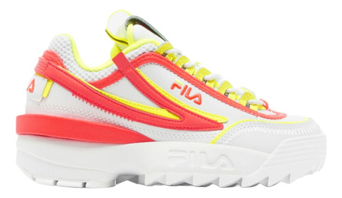 Tenis Fila Disruptor Dama Blanco-coral 3xm01605130  J