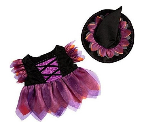 Halloween Witch Custome Teddy Bear Clothes Outfit Se Adapta