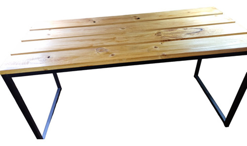 Banca De Madera Realizada Con Pino, Barnizado