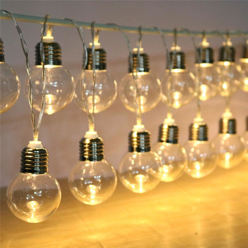 Cadena De Luces Con Forma De Guirnalda De 20/10 Led, Enchufe