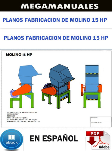 Planos Fabricacion De Molino 15 Hp