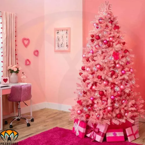 Árvore de Natal Rosa Claro - 1,80m