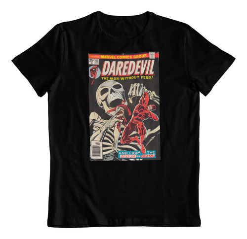 Polera Algodon Estampada Dtf Daredevil Marvel Comic Fan Arte