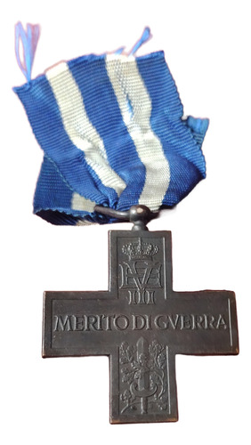 Italia Primera Guerra Mundial 1914 -1918, Cruz Merito Guerra (Usado)