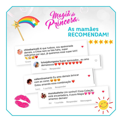 Imagem 6 de 7 de Maleta Maquiagem Infantil Antialérgica Princesa Inteligente