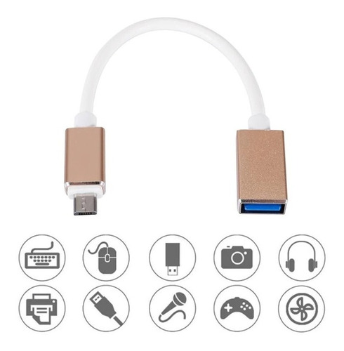 Adaptador De Cable Micro Usb Otg Macho A Usb 3,0 