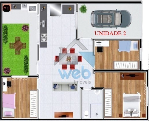 Lindas Casas Em Condomínio Fechado No Bairro Iguaçu, Em Araucária, Em Fase De Construção, Podendo Parcelar Entrada Durante Período De Obras. - Ca01209 - 69026909
