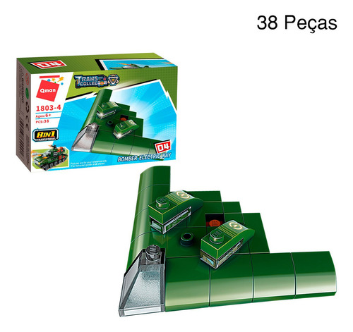 Bloco De Montar 8 Em 1 361 Peças Militar Combat Zones Series