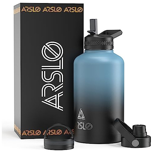 Arslo Botella De Agua Aislada De 64 Onzas  Botella De Inges
