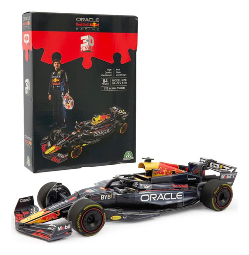 Rompecabezas 3d Oracle Red Bull Racing Auto F1 Puzzle 1/15