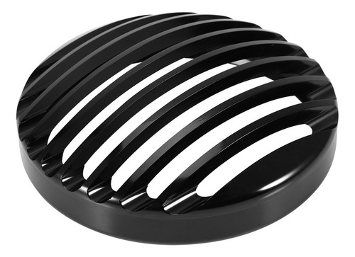 Cubierta De Parrilla De Faro De Motocicleta De Aluminio Negr