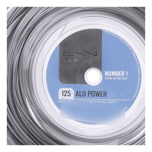 Corda Luxilon Alu Power 16l 1.25mm Prata Rolo Com 220 Metros