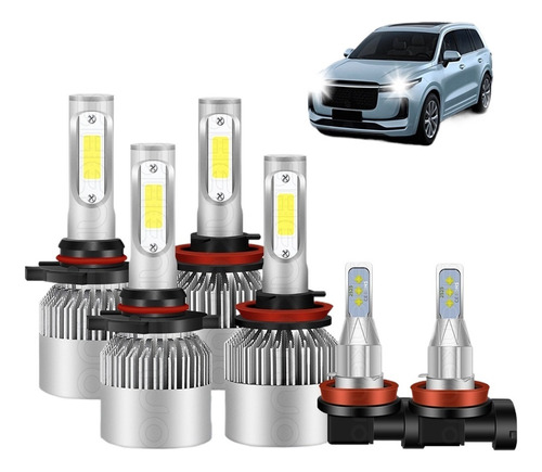 Fwefww 8000lm 6000k Focos Led Y Antiniebla Para Serie Chevy