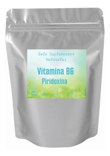  Vitamina B6 Piridoxina Pura  10 Gramos 