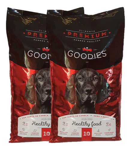 Alimento Balanceado Premium Perro Goodies 2 X 10kg Envio 