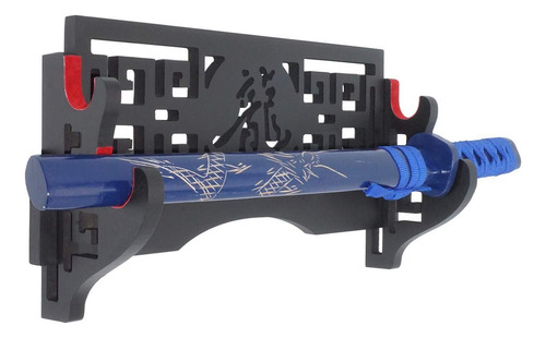 Soporte De Espada Samurái De 2 Niveles Para Pared Diseño Hue