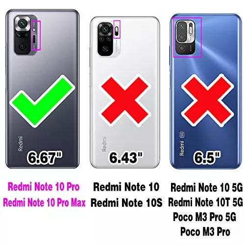 Funda compatible con Xiaomi Redmi Note 10 5G / Xiaomi Poco M3 Pro 5G  Kickstand con protector de pantalla de vidrio templado [2 piezas], funda  híbrida