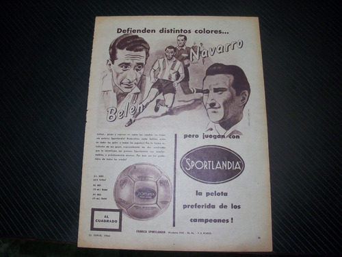 Propagandas Antiguas Futbol, Box, Pelotas,etc.1940 Al 60 X 5 (Usado)