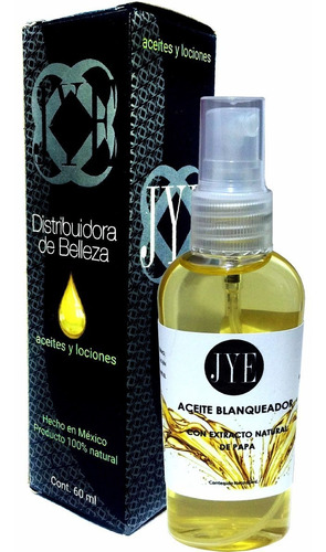 Imagen 1 de 3 de Aceite Jye Blanqueador 60 Ml Extracto De Papa Natural