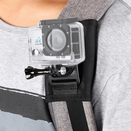 Imagen 3 de 3 de Soporte De Mochila Para Gopro Hero5/6/7/8/9 Black