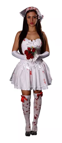 Como fazer uma fantasia de noiva cadáver para o Halloween - roupa