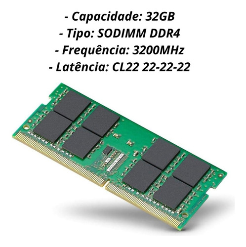 Memoria 32gb Ddr4 Compatível Dell Latitude 5440 P165g001