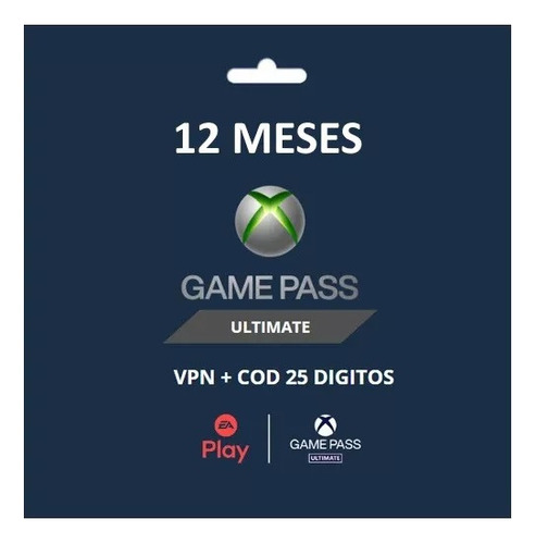 Microsoft Xbox Game Pass Ultimate 12 Meses Activación