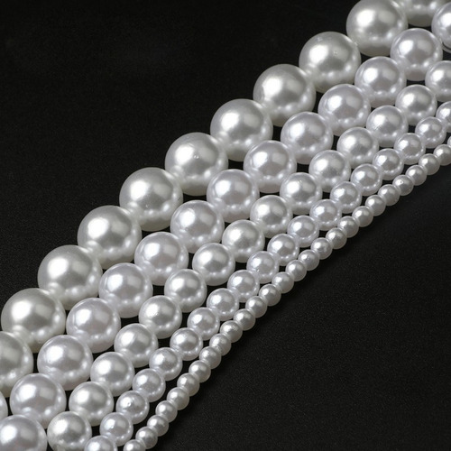 Perlas De Perlas Semicirculares Abs De 3-12 Mm Cuentas De 